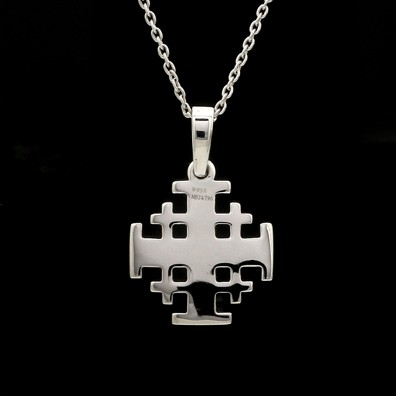 Platinum Jerusalem Cross Pendant JL PT P 304   Jewelove.US