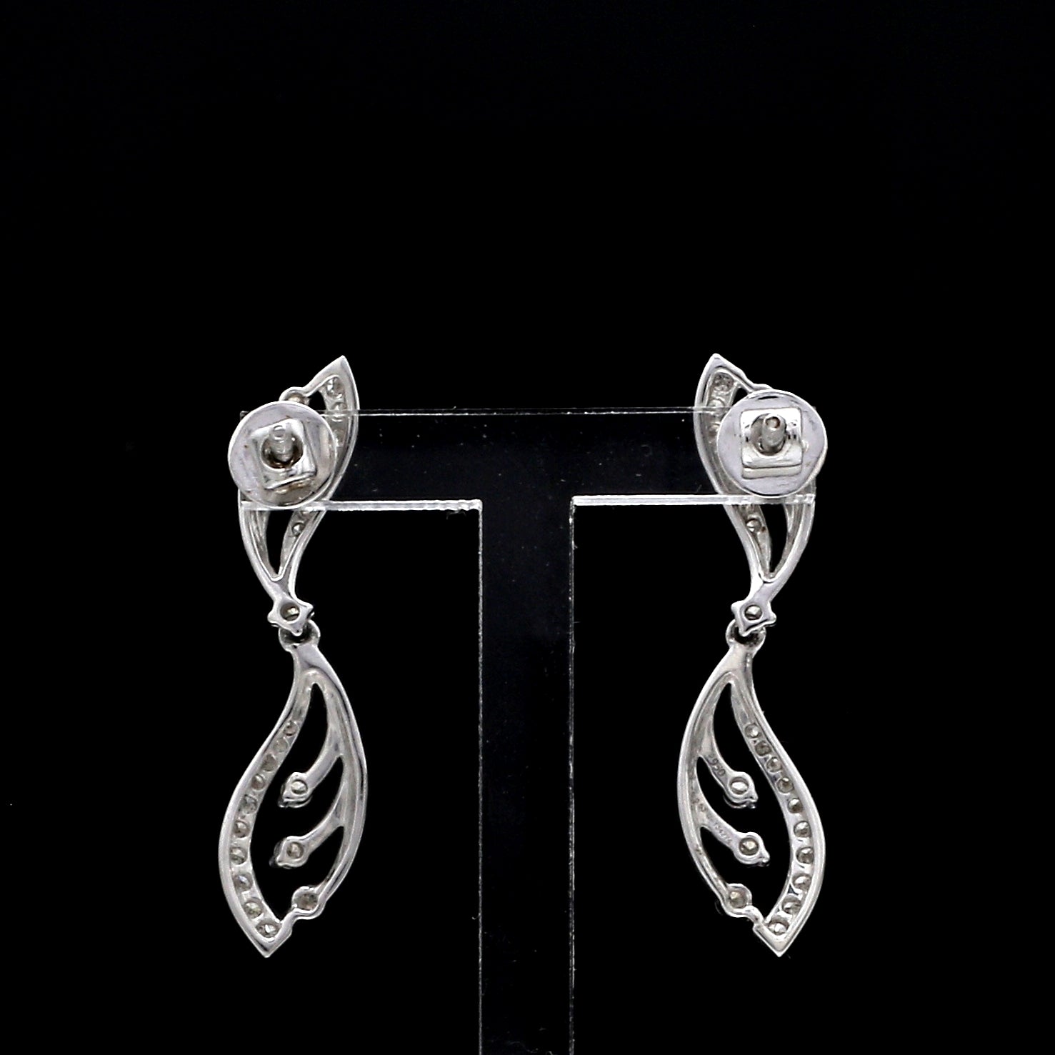 Designer Platinum Diamond Earrings for Women JL PT E 344