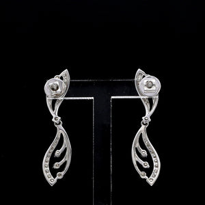 Designer Platinum Diamond Earrings for Women JL PT E 344