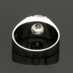 Load image into Gallery viewer, 4-Carat Lag Grown Solitaire Platinum Ring for Men JL PT LG 1391
