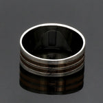 Load image into Gallery viewer, Platinum Love Bands with Rose Gold Ring JL PT 1413
