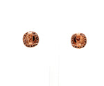 Load image into Gallery viewer, 18K Rose Gold Cushion Earrings with Pink Cushion Cut &amp; White Round Diamond JL AU PD 104
