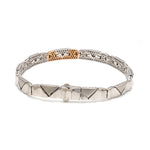Load image into Gallery viewer, 6.75mm Platinum Rose Gold Bracelet for Men JL PTB 1455
