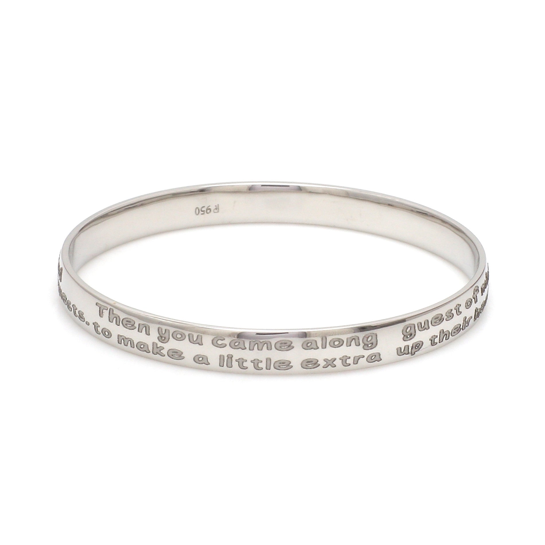 Platinum Engraved Baby Kada for Men JL PTB 1289