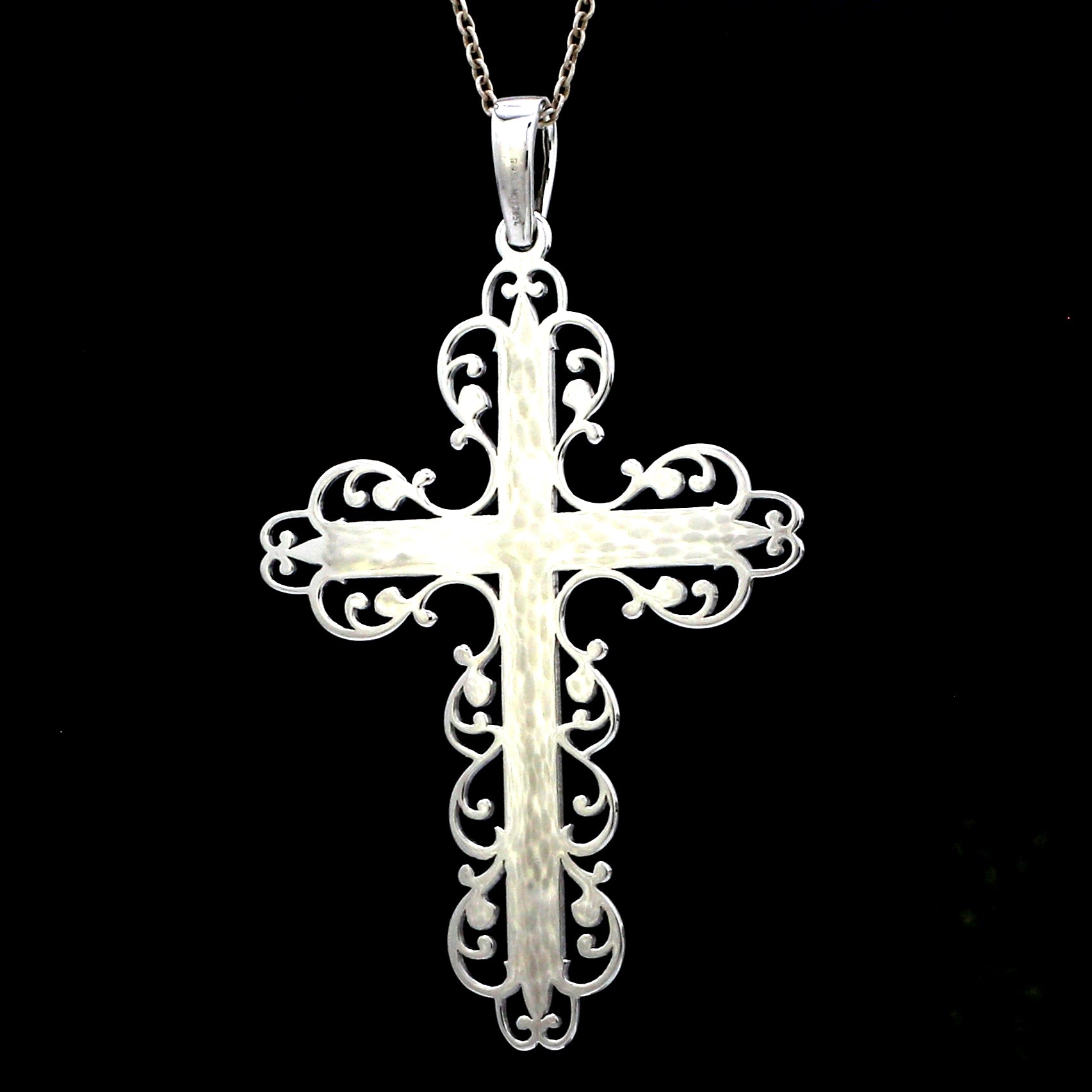 Designer Platinum Cross Pendant JL PT P 243-B