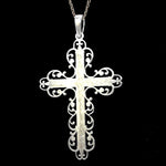 Load image into Gallery viewer, Designer Platinum Cross Pendant JL PT P 243-B
