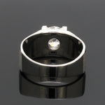 Load image into Gallery viewer, 2-Carat Lab Grown Solitaire Heavy Platinum Ring for Men JL PT LG 983-B
