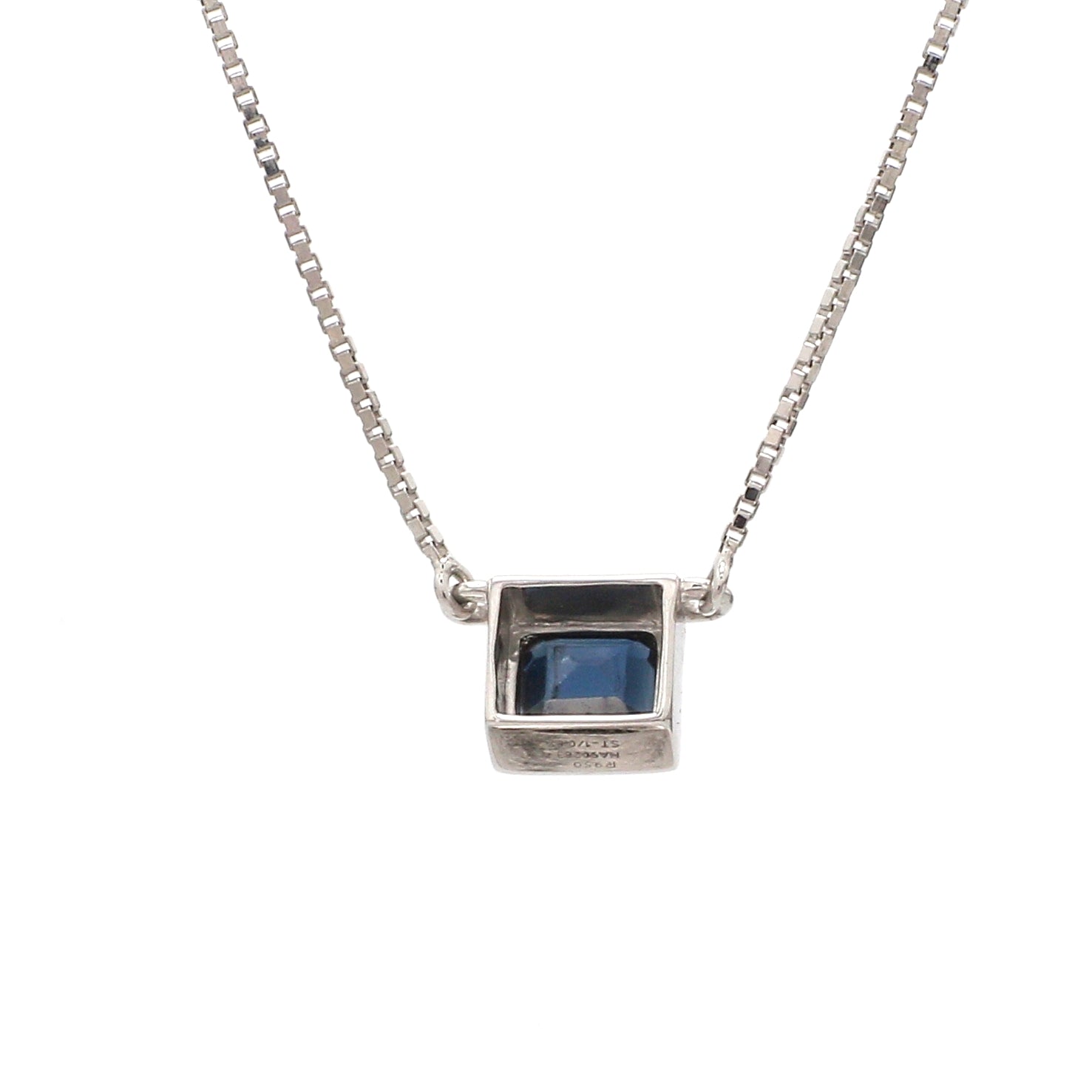Blue Sapphire Pendant in Platinum JL PT P 317   Jewelove.US