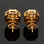 Load image into Gallery viewer, 18K Yellow Gold Earrings with Natural Fancy Yellow &amp; White Diamonds JL AU E 103
