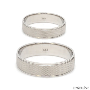 Unisex Platinum Couple Rings JL PT 1121-PT