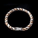 Load image into Gallery viewer, 6.5mm Platinum &amp; Gold Bracelet for Men JL PTB 641-RG-A
