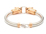 Load image into Gallery viewer, Platinum &amp; Rose Gold Panther Bracelet for Men JL PTB 1184   Jewelove.US
