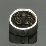 Load image into Gallery viewer, Customised Alphabet / Initial Platinum Signet Ring for Men JL PT 1373
