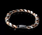 Load image into Gallery viewer, Heavy Platinum &amp; Gold Bracelet for Men JL PTB 641-RG   Jewelove.US
