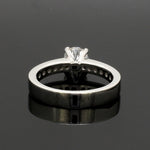 Load image into Gallery viewer, 1 to 5 Carat Lab Grown Solitaire Diamond Shank Platinum Engagement Ring JL PT LG 0166
