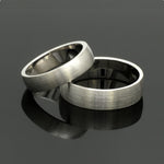 Load image into Gallery viewer, Fingerprints Heart Platinum Love Bands Couple Rings JL PT 1405
