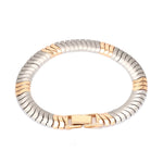 Load image into Gallery viewer, Men of Platinum | 8mm Platinum &amp; Rose Gold Bracelet for Men JL PTB 1323
