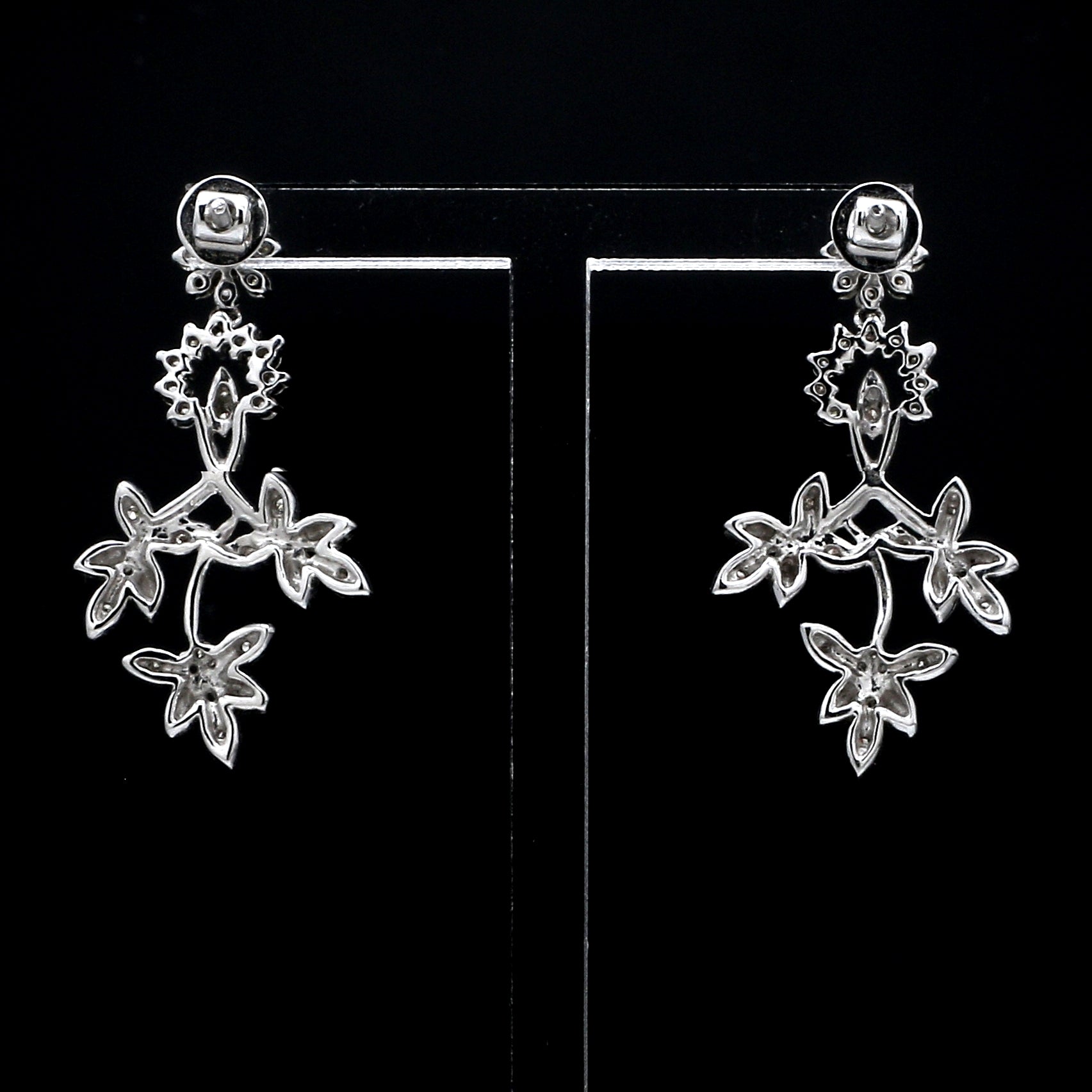 Designer Platinum Diamond Earrings for Women JL PT E 343