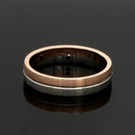 Load image into Gallery viewer, Platinum &amp; 18K Rose Gold Diamond Ring for Men JL PT 1433
