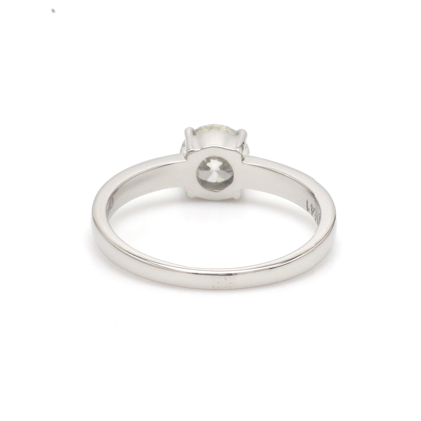 30-Pointer Solitaire Platinum Engagement Ring JL PT 1269   Jewelove.US