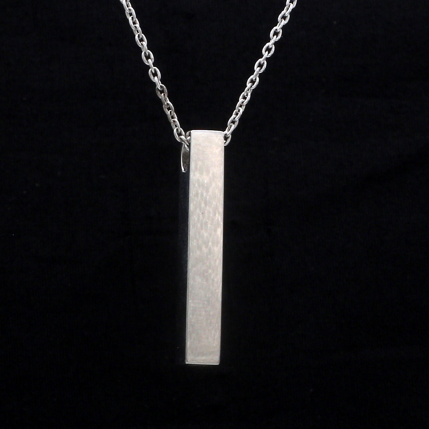 Plain Platinum Cuboid Pendant JL PT P 316   Jewelove.US
