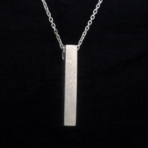 Plain Platinum Cuboid Pendant JL PT P 316   Jewelove.US