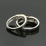 Load image into Gallery viewer, Platinum Love Bands with Rose Gold &amp; Diamonds JL PT 1438
