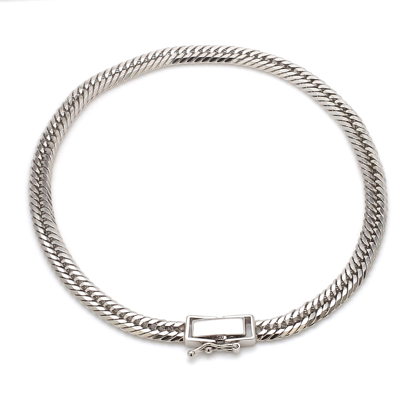 4.5mm Japanese Platinum Cuban Bracelet for Men JL PTB 1176