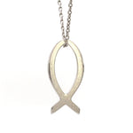 Load image into Gallery viewer, Platinum Ichthys Pendant (Jesus Fish) JL PT P 330
