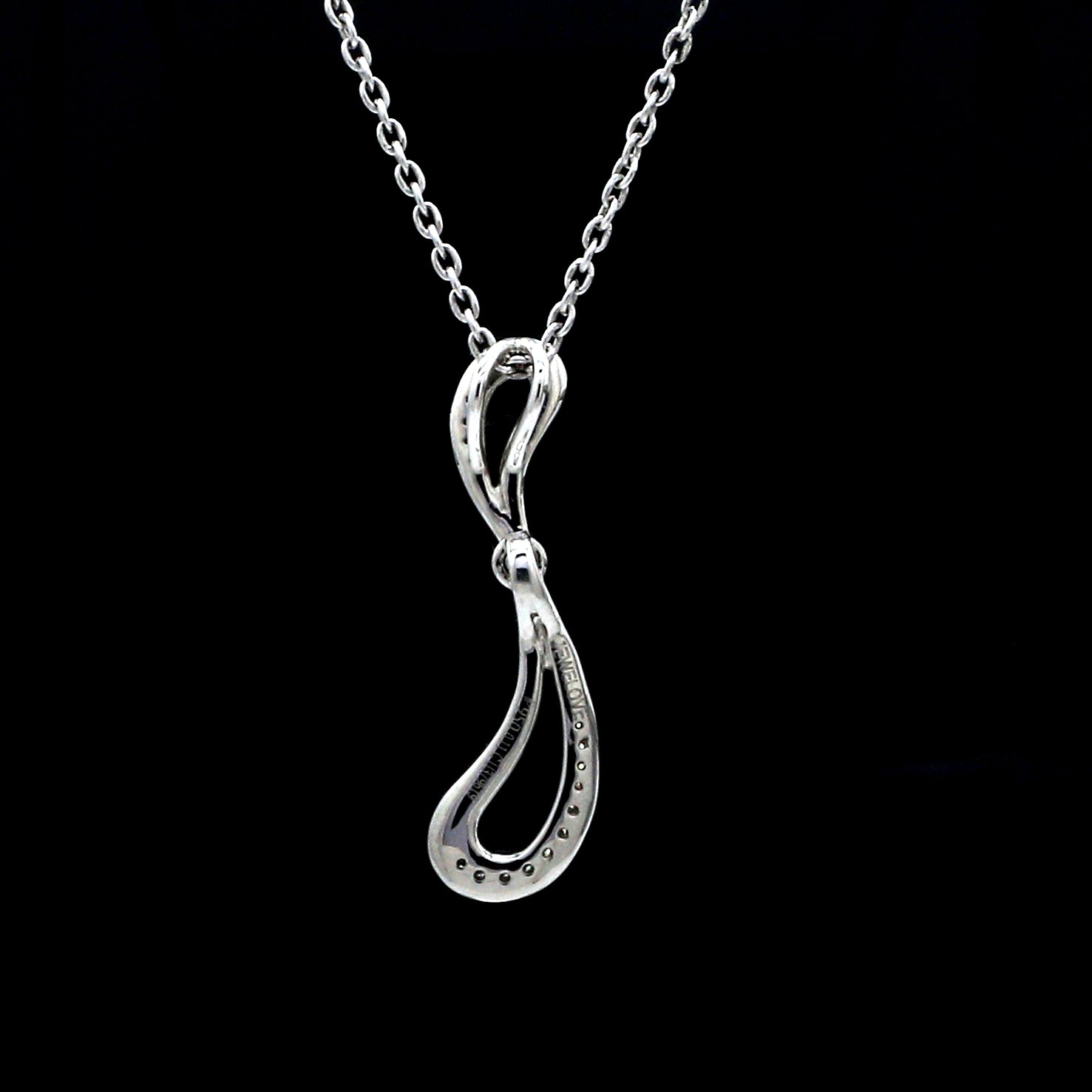 Evara Platinum Double Style Diamond Pendant for Women JL PT P 238
