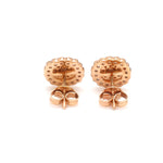 Load image into Gallery viewer, Natural Fancy Color Pink Diamond Cushion Shape Double Halo 18K Gold Earrings JL AU E 338R
