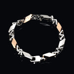 Load image into Gallery viewer, Men of Platinum | 7.75mm Platinum Rose Gold Bracelet for Men JL PTB 1358
