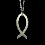 Load image into Gallery viewer, Platinum Ichthys Pendant (Jesus Fish) JL PT P 330
