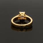 Load image into Gallery viewer, 50-Pointer Emerald Cut Solitaire Diamond 18K Yellow Gold Ring JL AU RS EM 127Y-A   Jewelove.US
