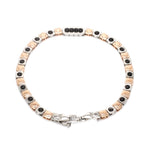 Load image into Gallery viewer, Platinum &amp; Rose Gold Bracelet for Men JL PTB 1335

