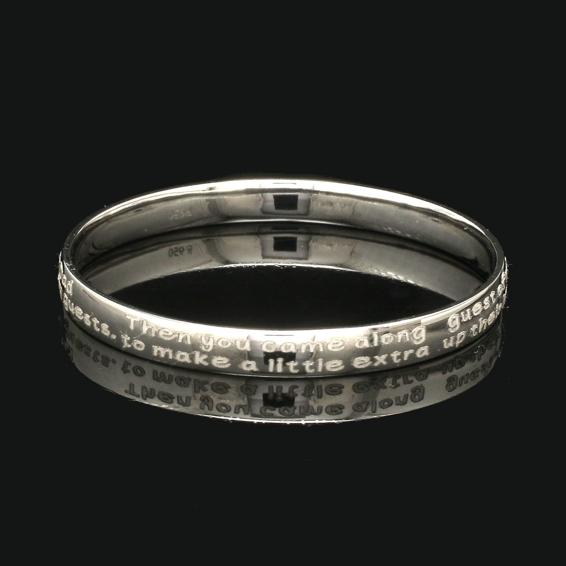 Platinum Engraved Baby Kada for Men JL PTB 1289