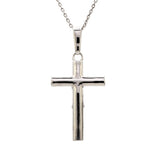 Load image into Gallery viewer, Platinum Jesus Christ Cross Pendant JL PT P 374
