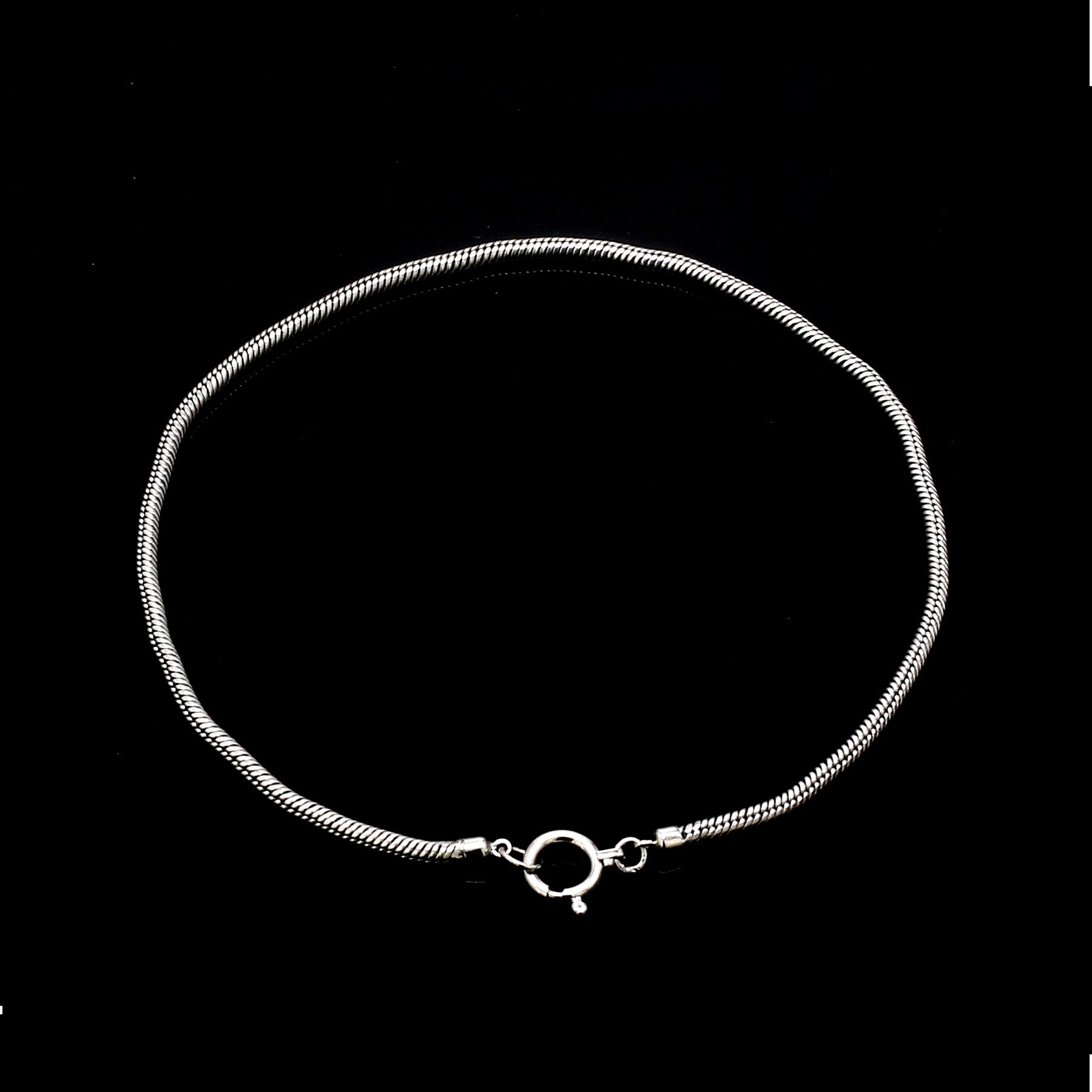 1.75mm Japanese Platinum Round Snake Bracelet JL PTB 1291