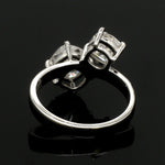 Load image into Gallery viewer, Lab Grown Cushion cut Diamond Platinum Engagement Ring JL PT LG-1434
