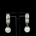 Load image into Gallery viewer, Platinum Diamond Ruby Earrings with Pearl JL PT E 369
