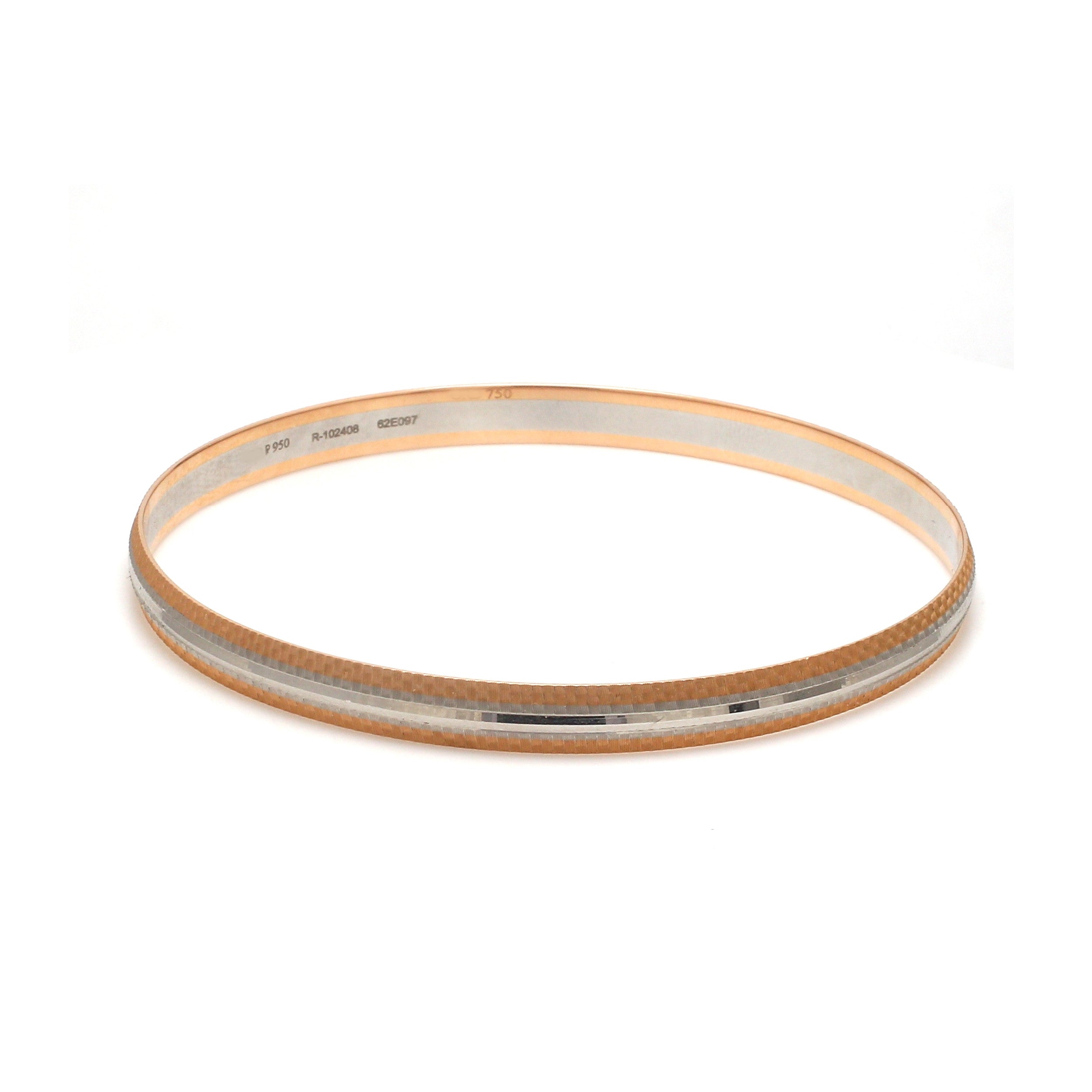 5.75mm Platinum Rose Gold Bracelet for Men JL PTB 1299