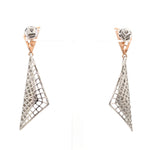 Load image into Gallery viewer, Evara Platinum Rose Gold Diamonds Earrings for Women JL PT E 311   Jewelove.US
