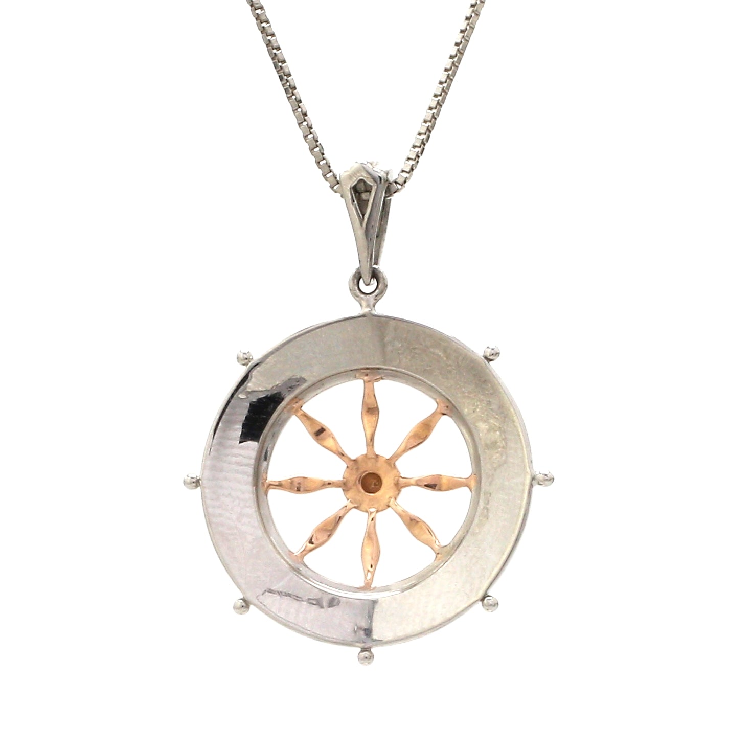 Platinum Rose Gold Unisex Pendant JL PT P 362