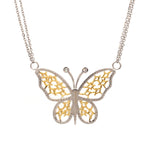 Load image into Gallery viewer, Natural Fancy Color Yellow Diamond Butterfly Pendant Chain for Women JL AU YD 101   Jewelove.US
