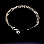Load image into Gallery viewer, Japanese 5 Line Platinum &amp; Rose gold Fantasy Light Weight Adjustable Bracelet JL PTB 1369
