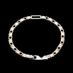 Load image into Gallery viewer, Platinum &amp; Rose Gold Bracelet for Men JL PTB 1335
