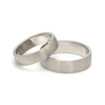 Load image into Gallery viewer, Fingerprints Heart Platinum Love Bands Couple Rings JL PT 1405
