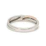 Load image into Gallery viewer, Platinum Love Bands with Rose Gold &amp; Diamonds JL PT 1438
