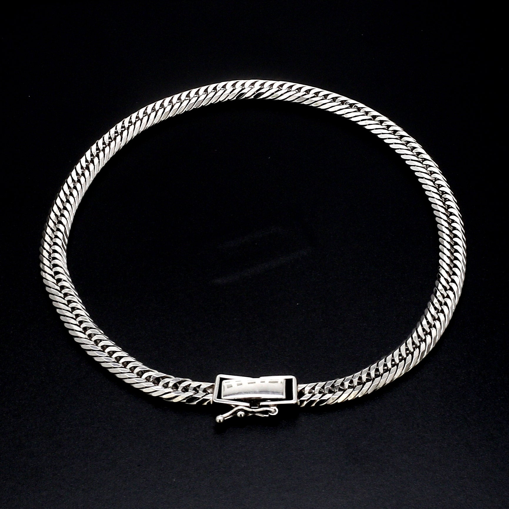 4.5mm Japanese Platinum Cuban Bracelet for Men JL PTB 1176   Jewelove.US