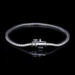 Load image into Gallery viewer, Single Line Platinum Tennis Bracelet with Diamonds JL PTB 1235
